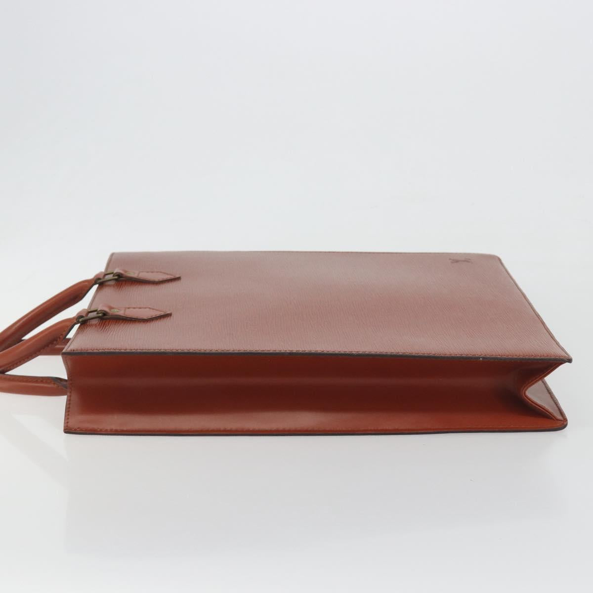 LOUIS VUITTON Epi Sac Plat Hand Bag Brown M52073 LV Auth 197484