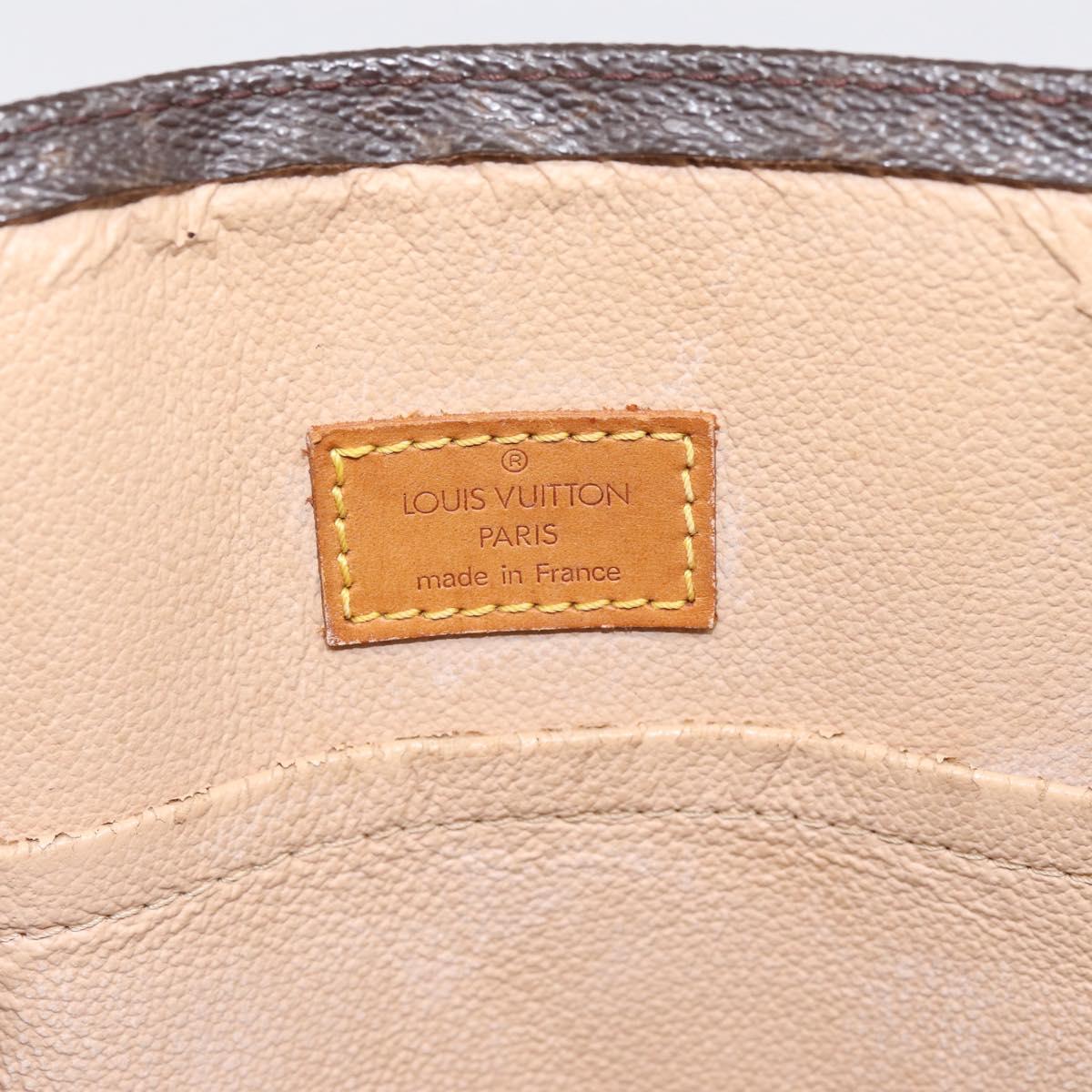 LOUIS VUITTON Monogram Sac Plat Hand Bag M51140 LV Auth 197486