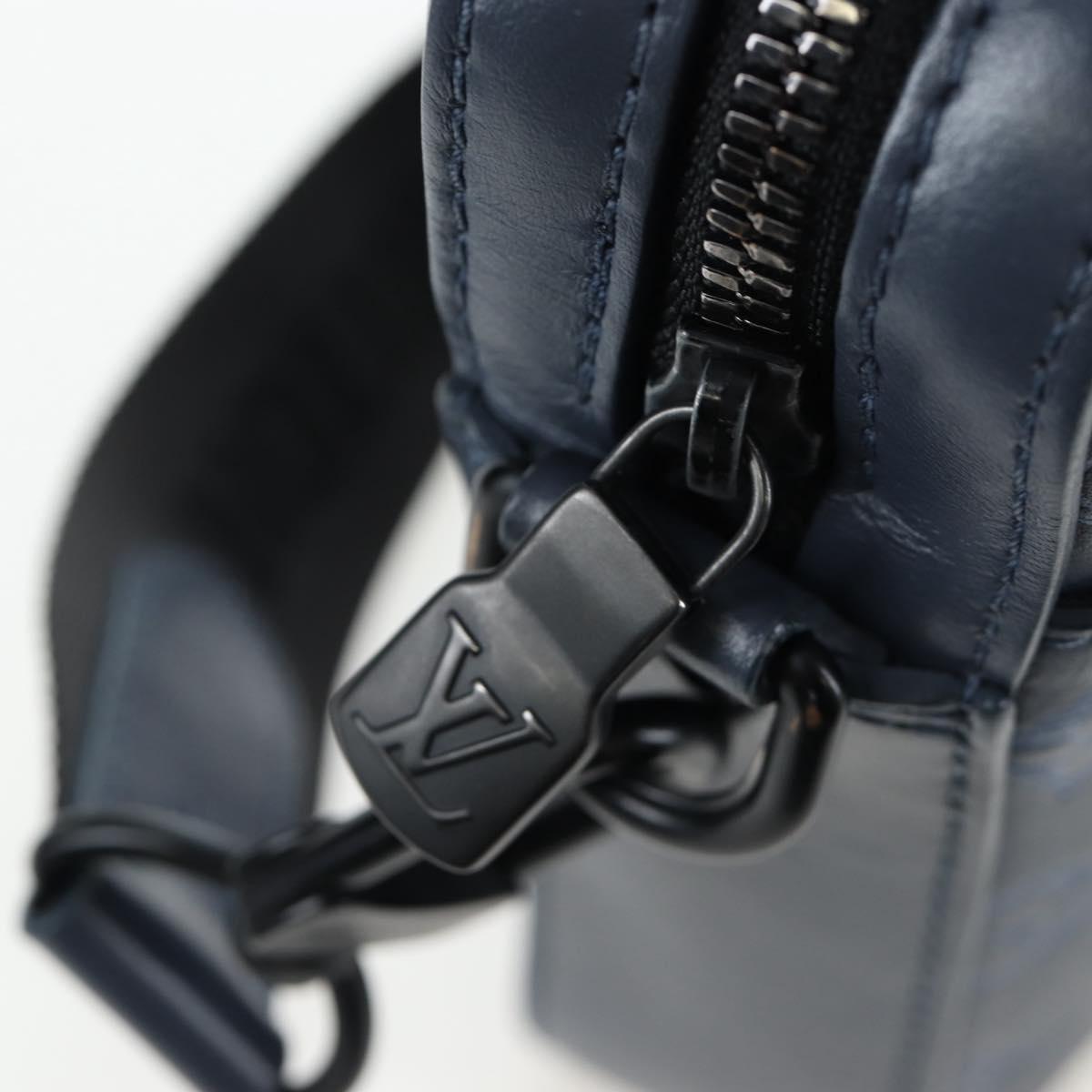 LOUIS VUITTON Monogram Shadow Danube PM Bag Black M43681 LV Auth 197487V