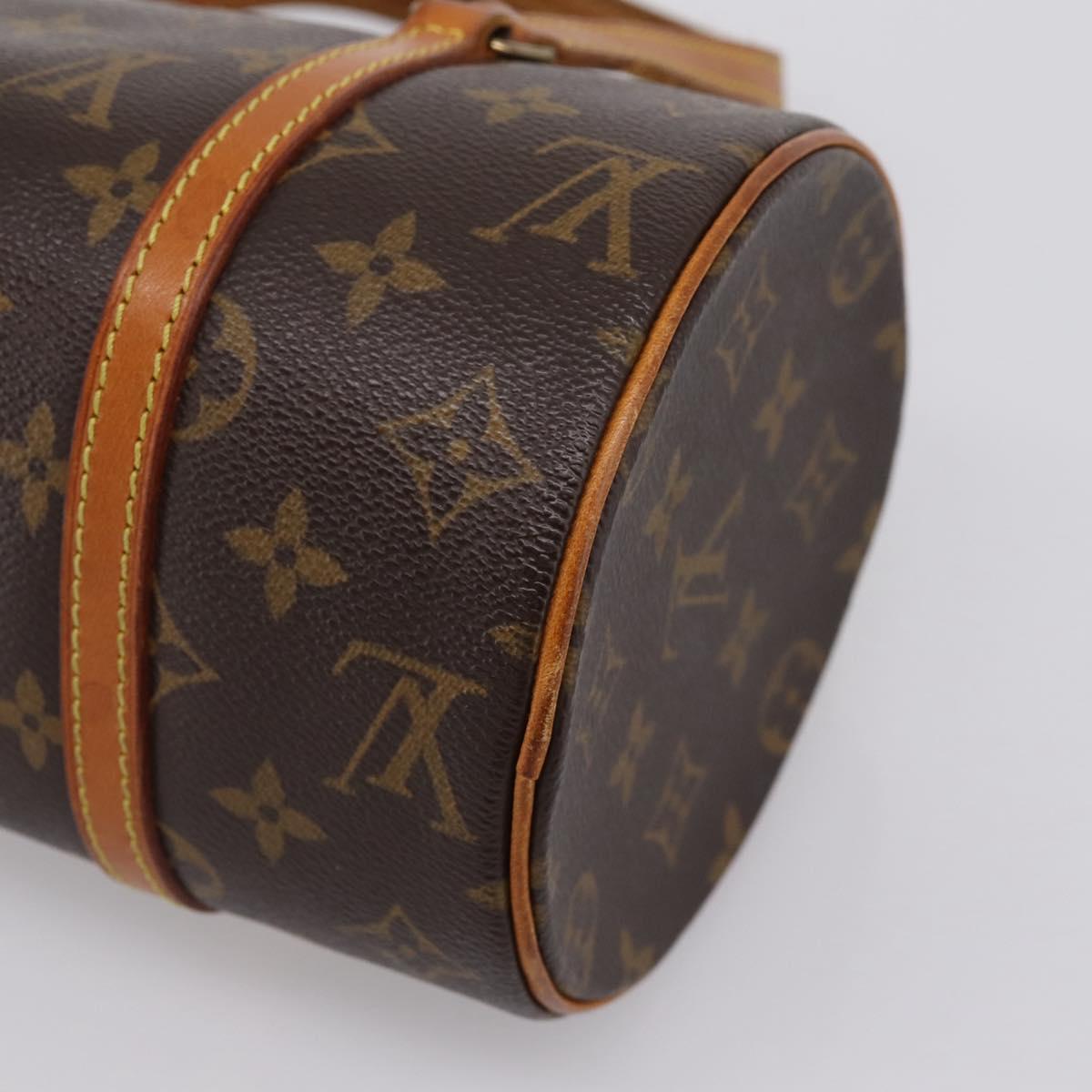 LOUIS VUITTON Monogram Papillon 28 Hand Bag LV Auth 197491A