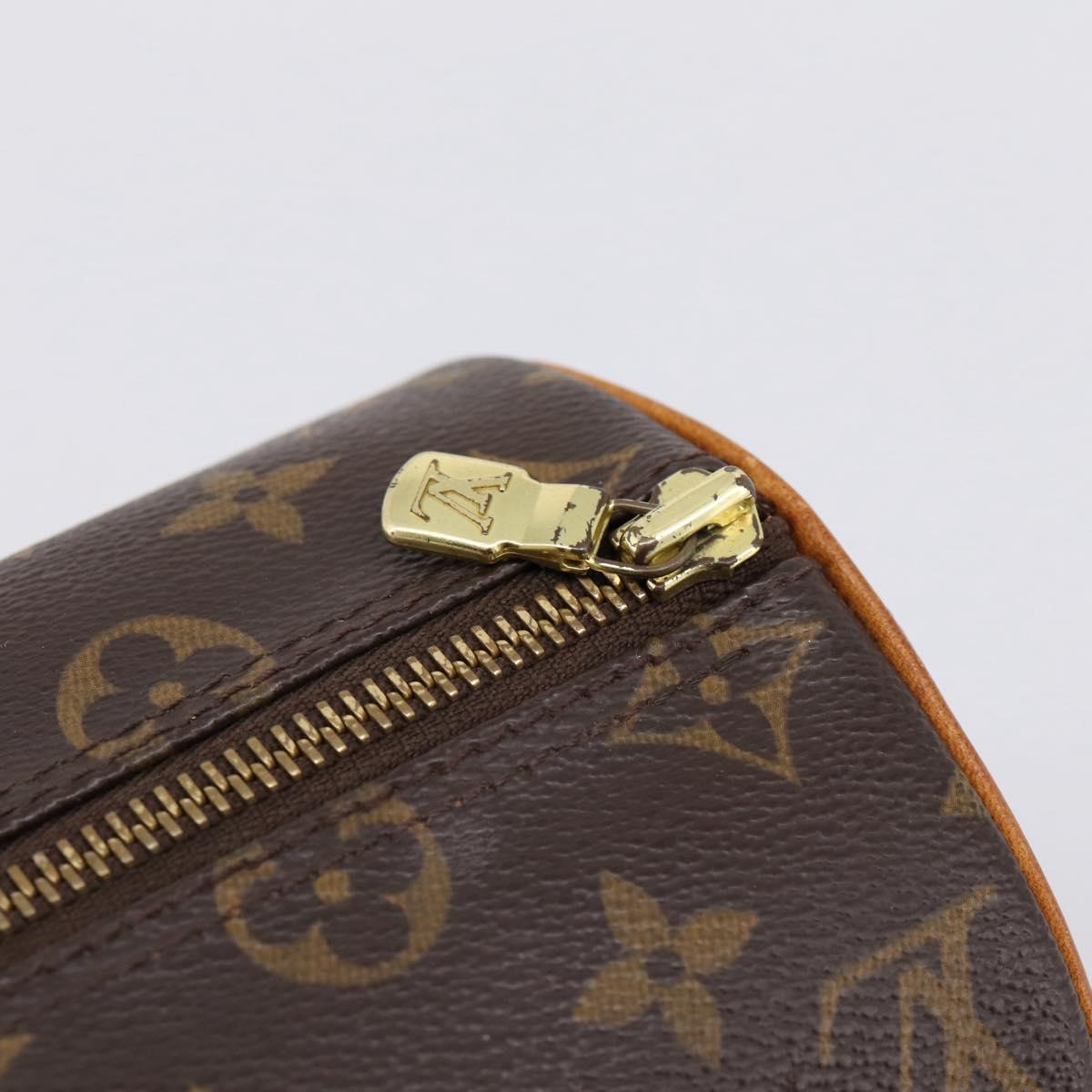 LOUIS VUITTON Monogram Papillon 28 Hand Bag LV Auth 197491A