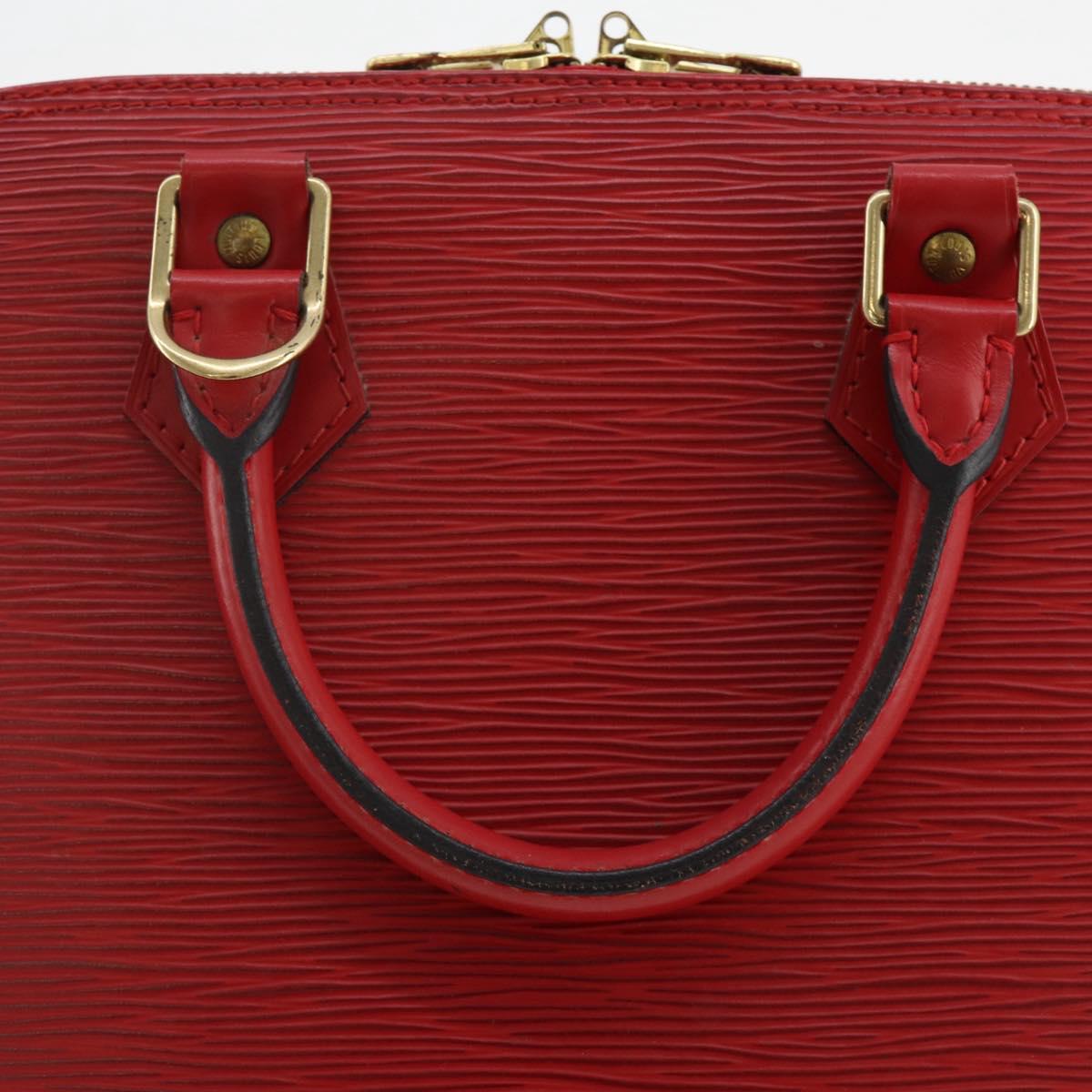 LOUIS VUITTON Epi Alma Hand Bag Castilian Red M52147 LV Auth 197494A