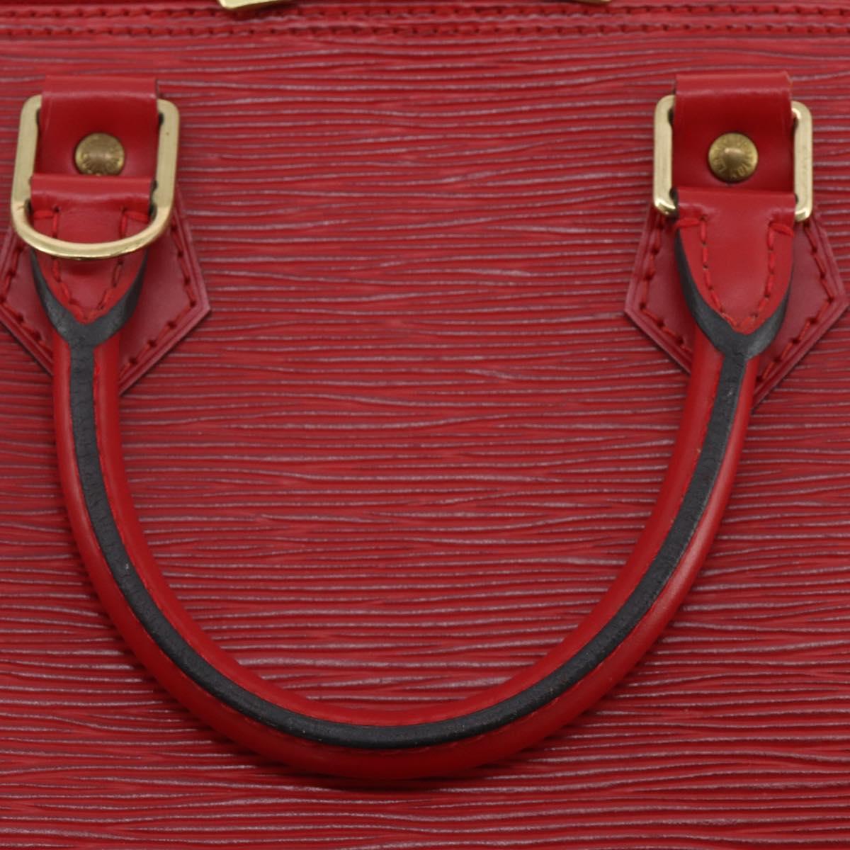 LOUIS VUITTON Epi Alma Hand Bag Castilian Red M52147 LV Auth 197494A