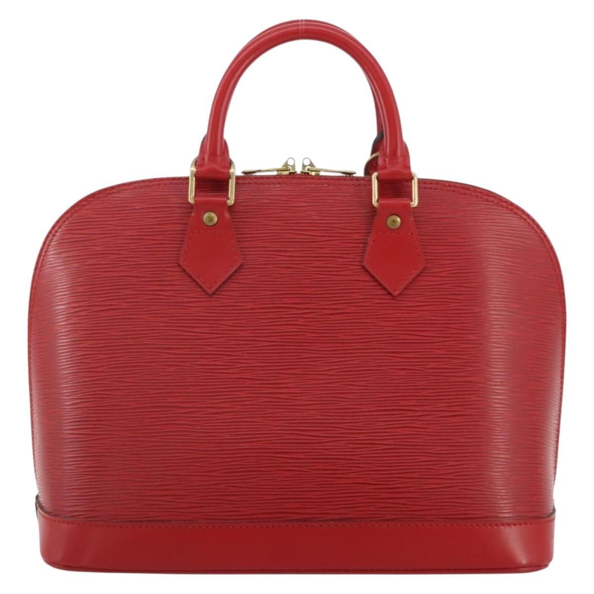 LOUIS VUITTON Epi Alma Hand Bag Castilian Red M52147 LV Auth 197494A