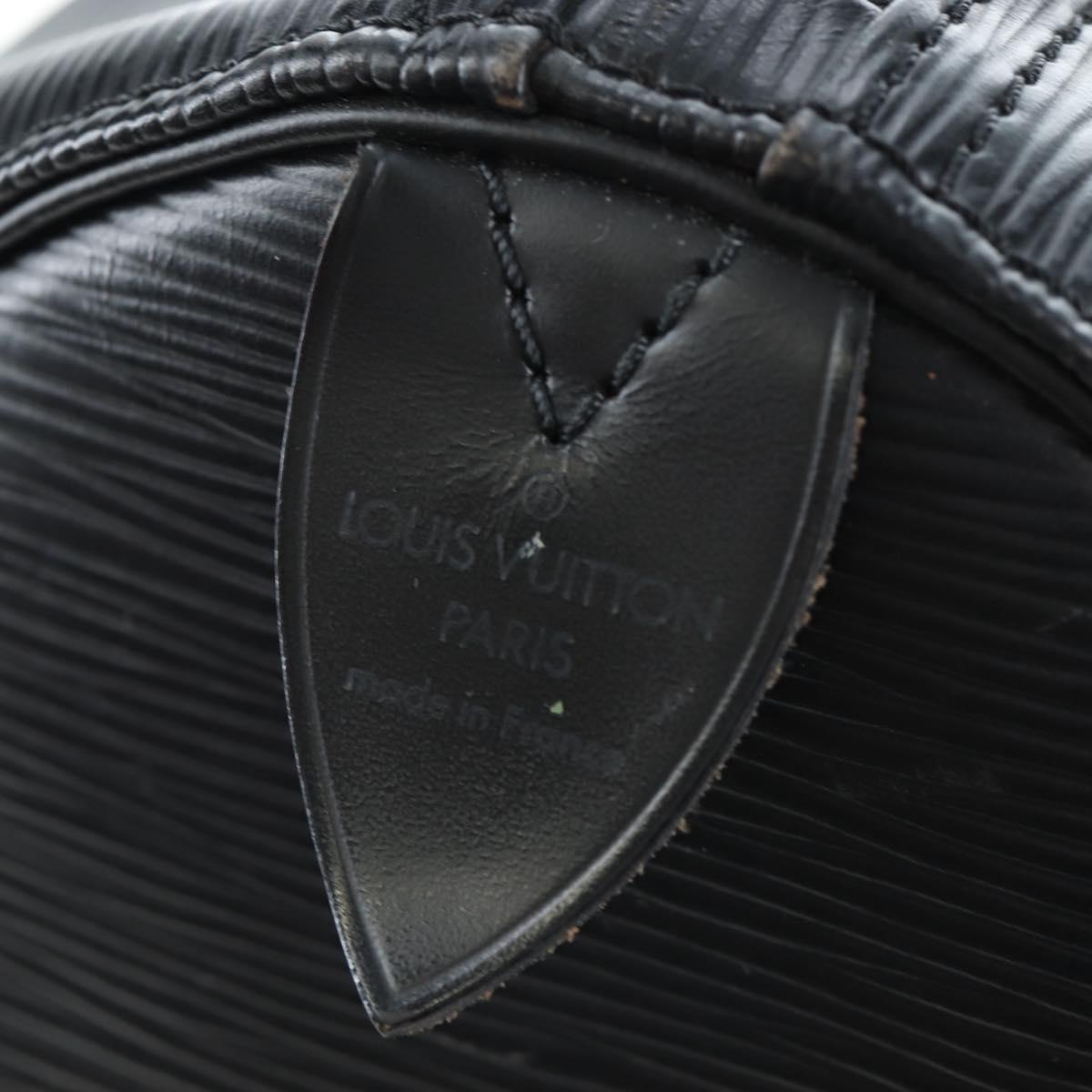 LOUIS VUITTON Epi Keepall 50 Boston Bag Black M42962 LV Auth 197495V