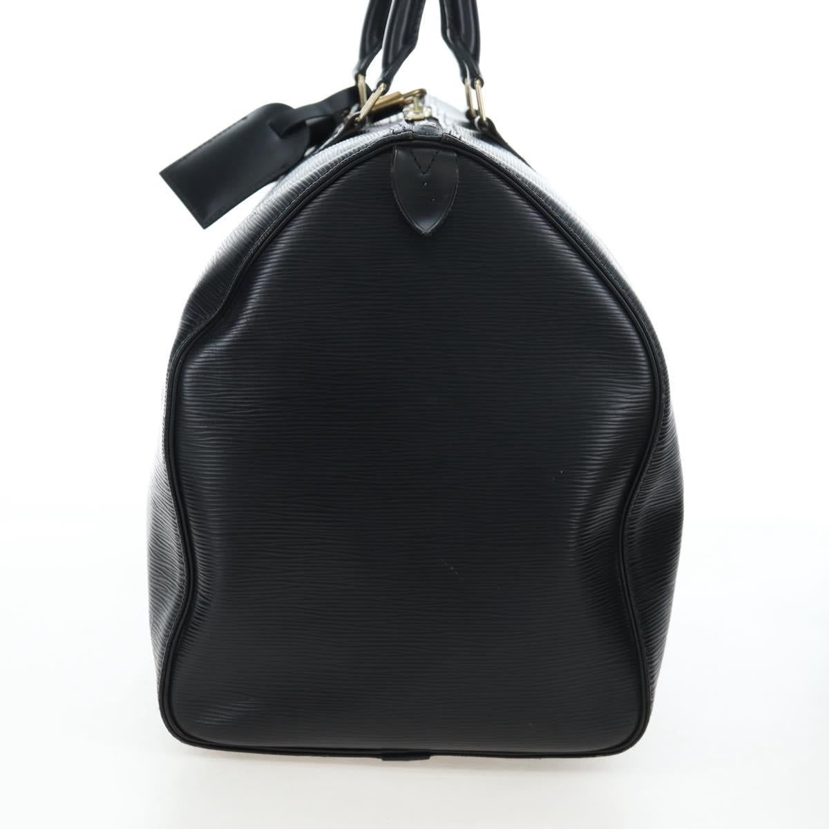 LOUIS VUITTON Epi Keepall 50 Boston Bag Black M42962 LV Auth 197495V