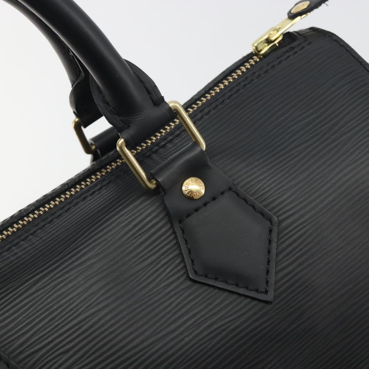 LOUIS VUITTON Epi Speedy 25 Hand Bag Black M59042 LV Auth 197496V
