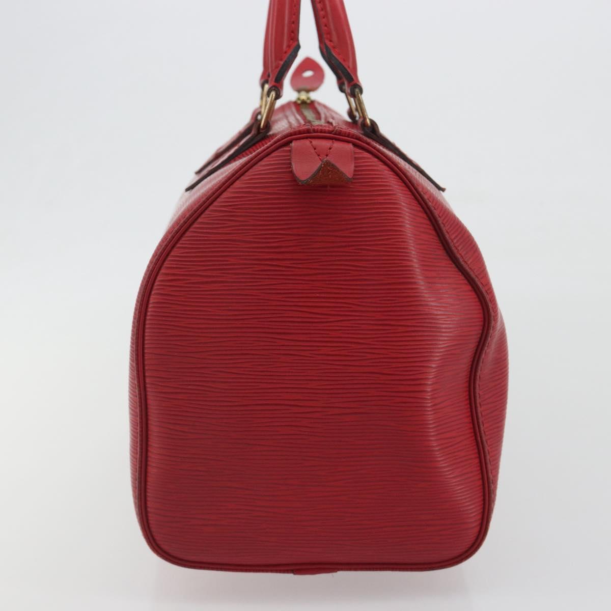 LOUIS VUITTON Epi Speedy 30 Hand Bag Castilian Red M43007 LV Auth 197497A