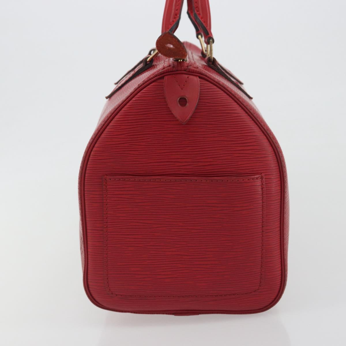 LOUIS VUITTON Epi Speedy 30 Hand Bag Castilian Red M43007 LV Auth 197497A