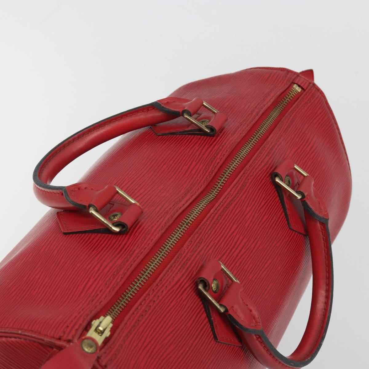 LOUIS VUITTON Epi Speedy 30 Hand Bag Castilian Red M43007 LV Auth 197497A