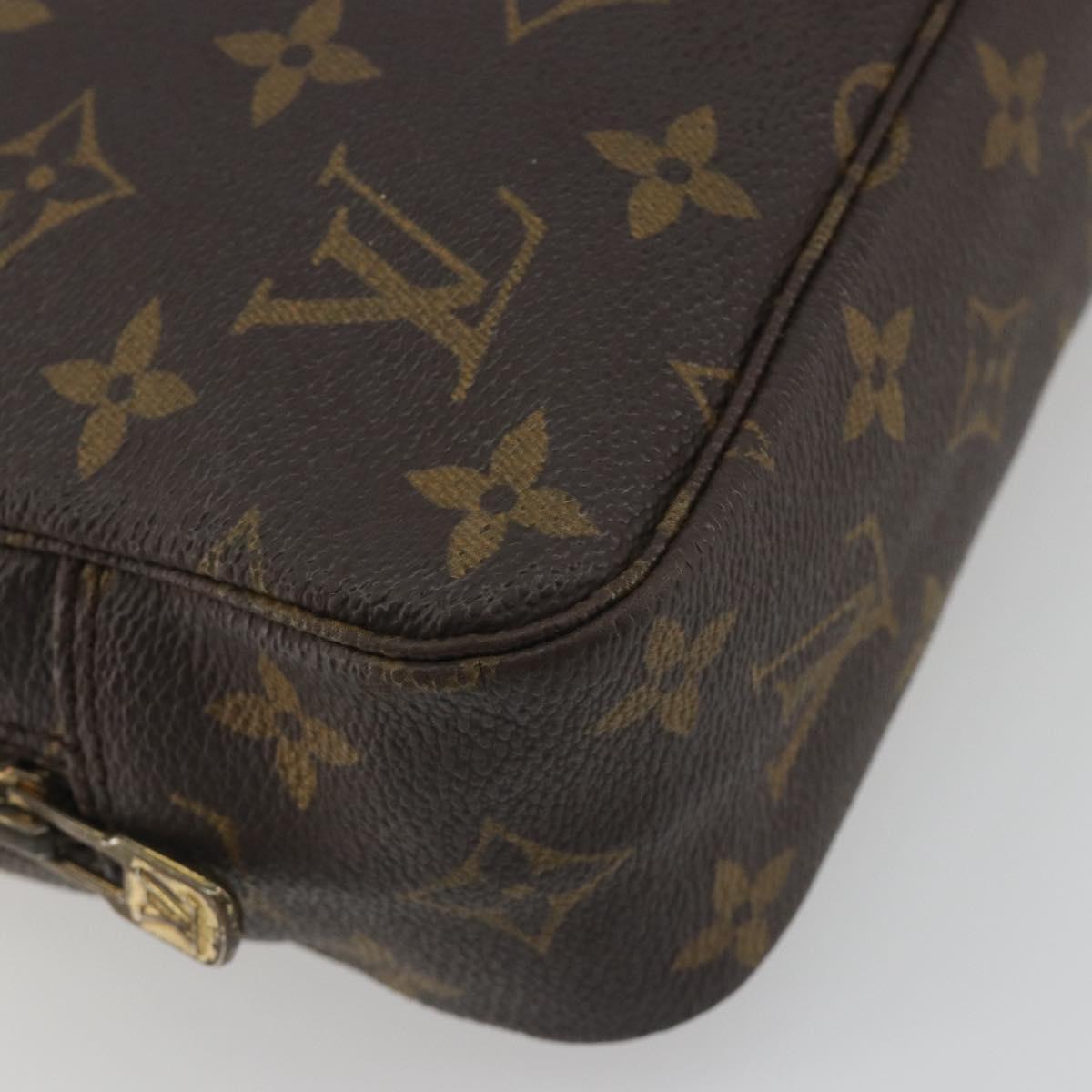 LOUIS VUITTON Monogram Trousse Toilette 28 Clutch Bag M47522 LV Auth 197503