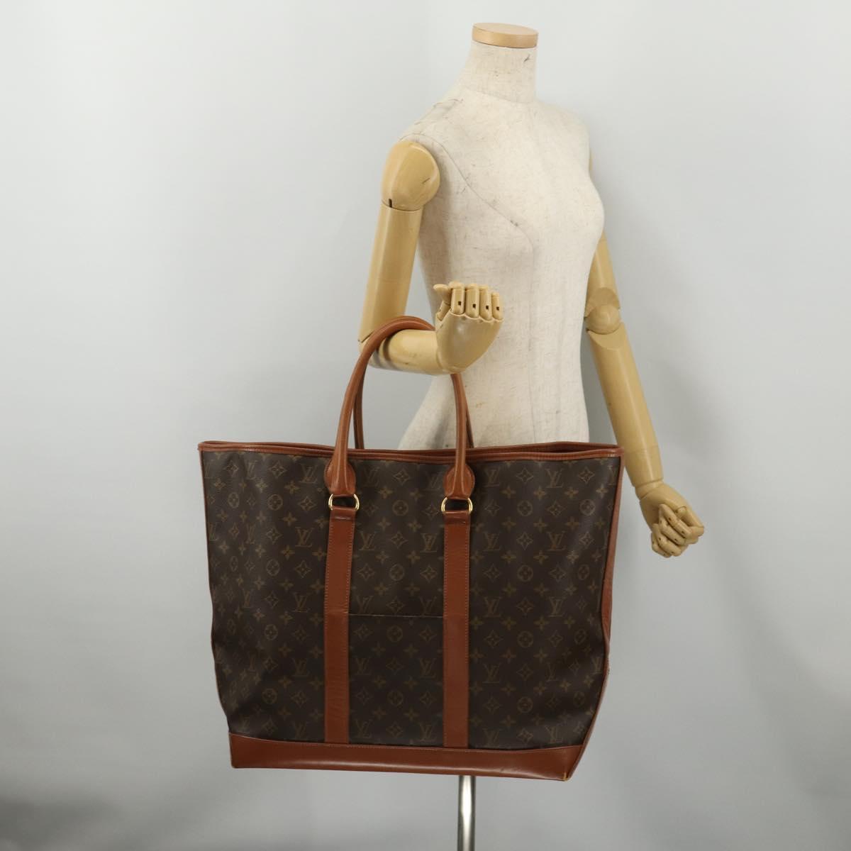 LOUIS VUITTON Monogram Sac Weekend GM Tote Bag M42420 LV Auth 197505
