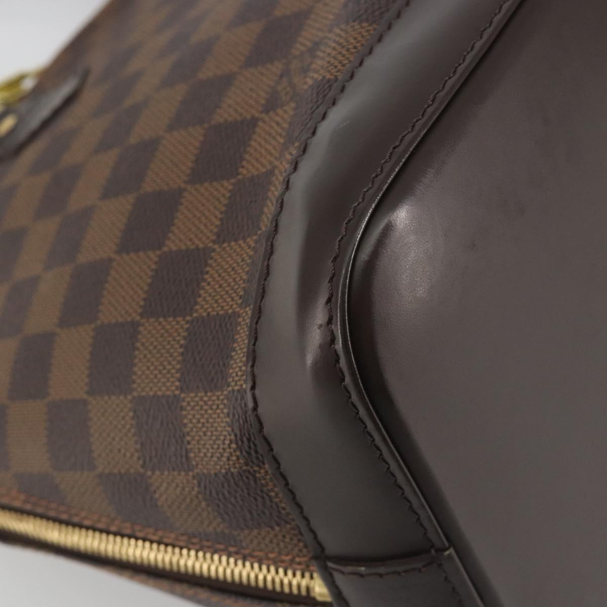 LOUIS VUITTON Damier Ebene Alma Hand Bag N51131 LV Auth 197507A