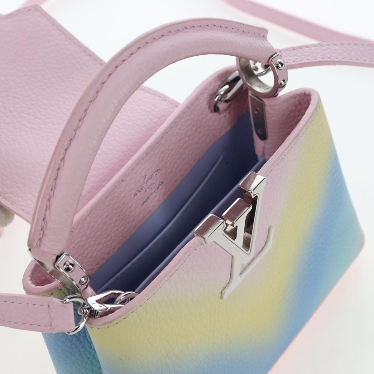 LOUIS VUITTON Capucine Mini Taurillon Clemence Multicolor M57503 Auth 197521SM