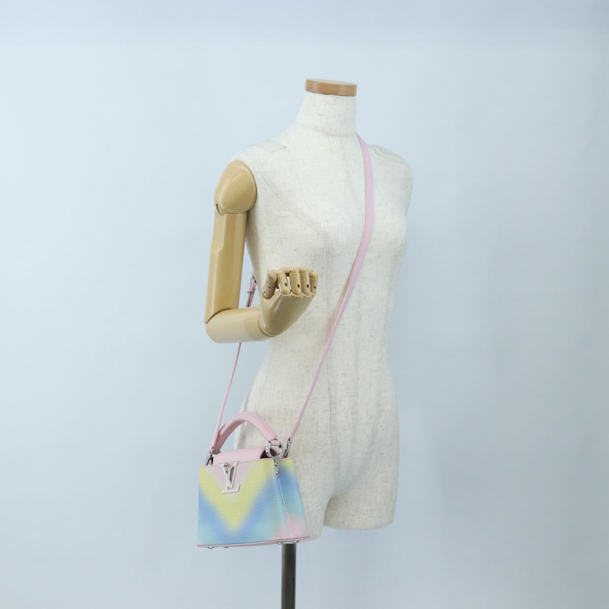 LOUIS VUITTON Capucine Mini Taurillon Clemence Multicolor M57503 Auth 197521SM