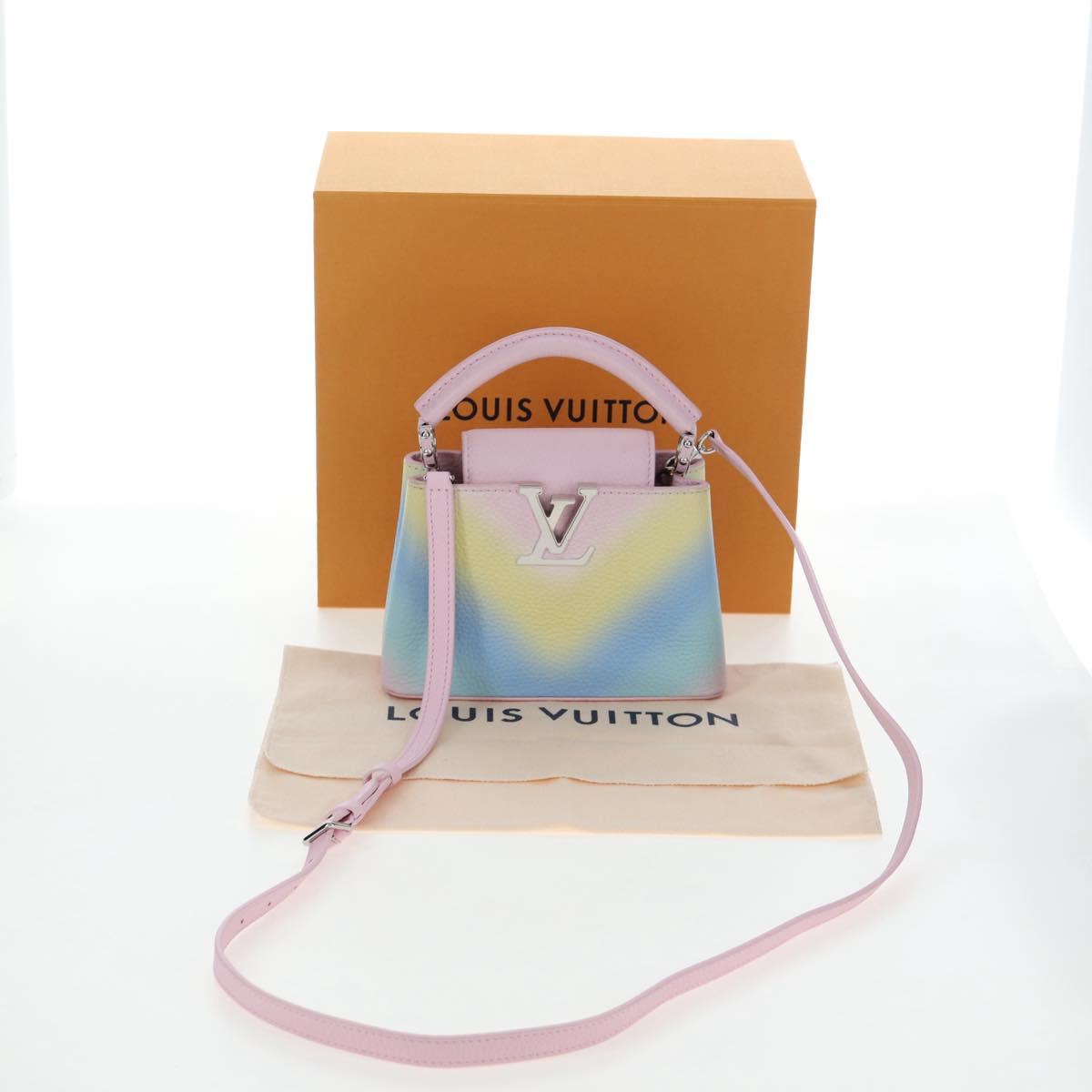 LOUIS VUITTON Capucine Mini Taurillon Clemence Multicolor M57503 Auth 197521SM