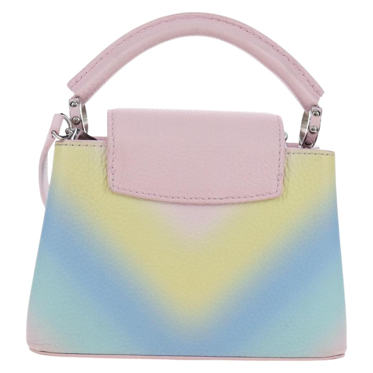 LOUIS VUITTON Capucine Mini Taurillon Clemence Multicolor M57503 Auth 197521SM