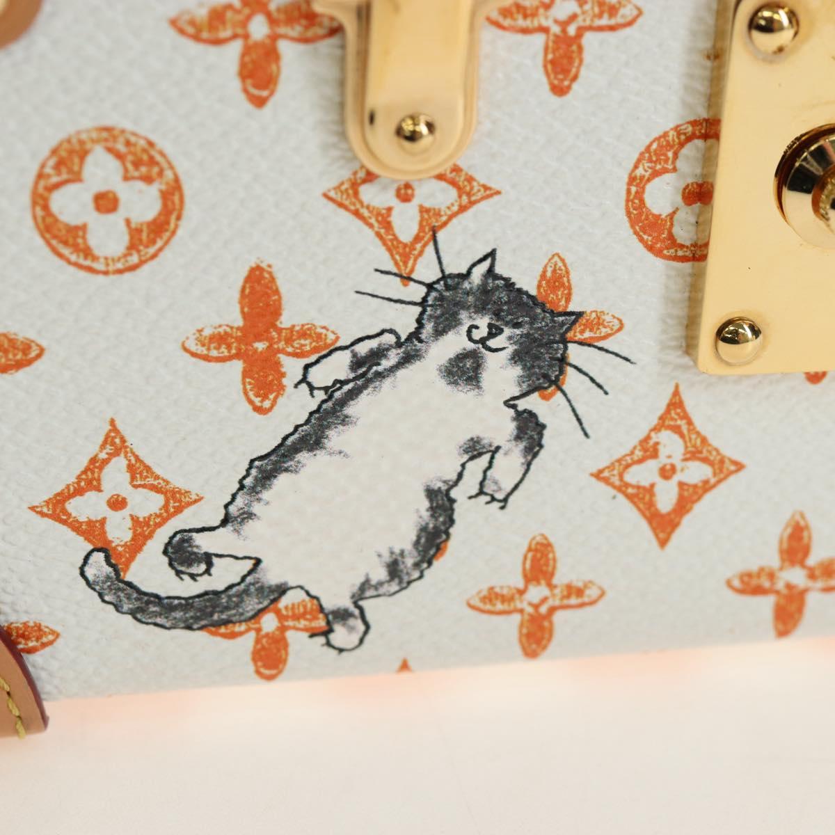LOUIS VUITTON Catgram Petite Mar Shoulder Bag White M44407 LV Auth 197522SM