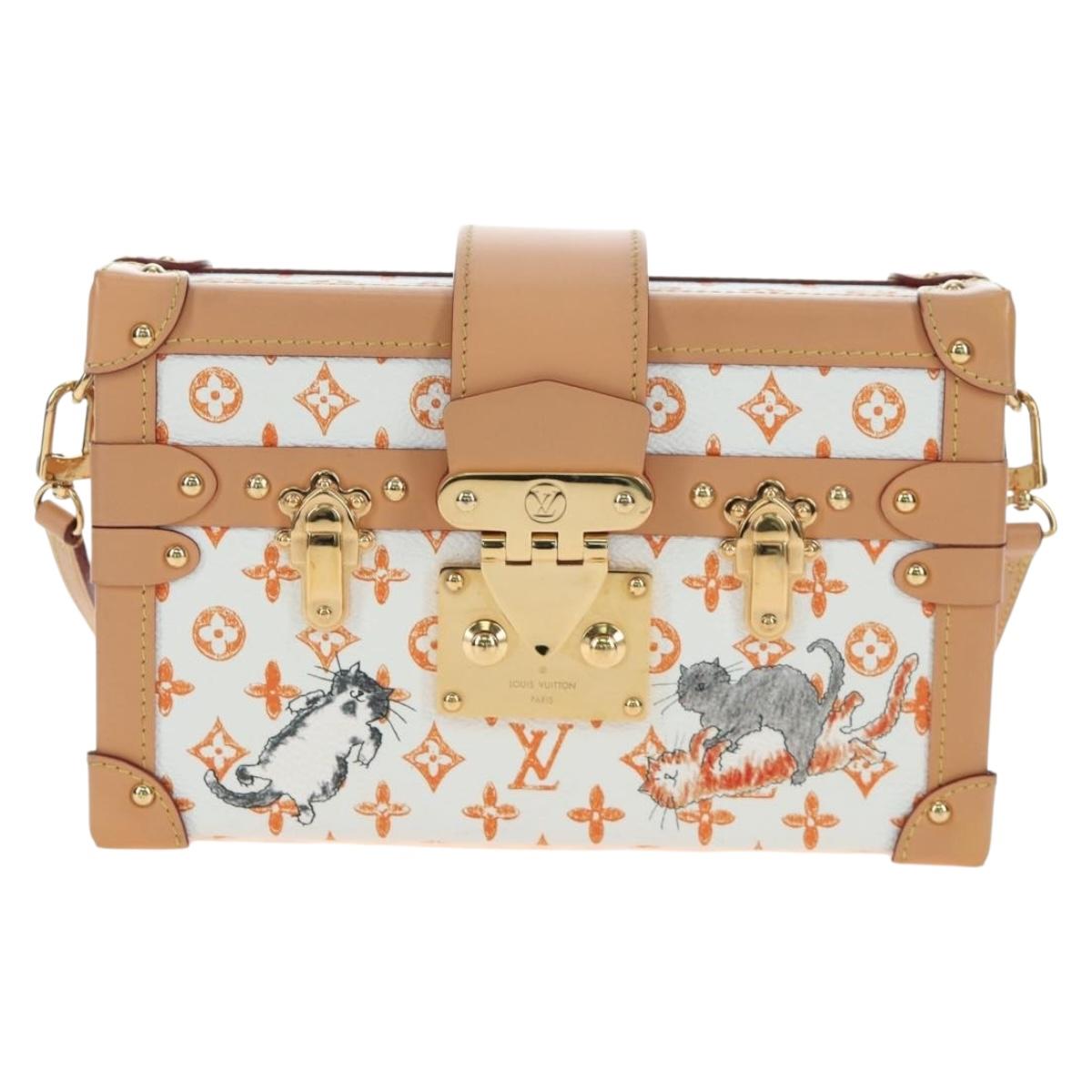 LOUIS VUITTON Catgram Petite Mar Shoulder Bag White M44407 LV Auth 197522SM
