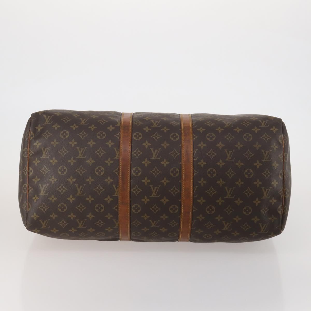 LOUIS VUITTON Monogram Keepall 55 Boston Bag M41424 LV Auth 197524