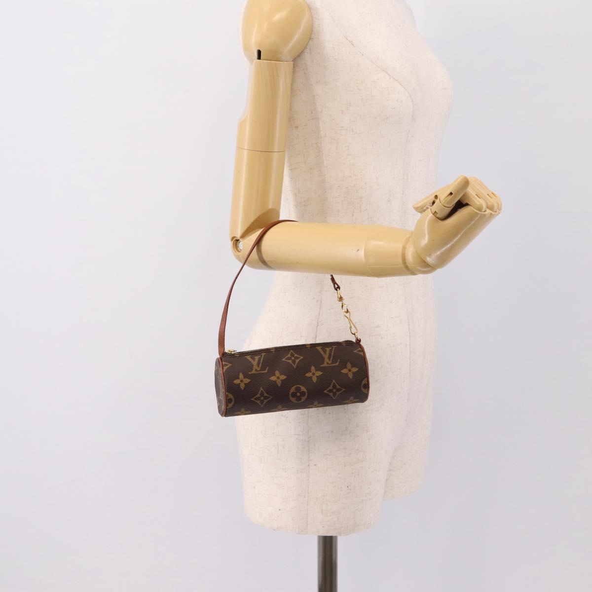 LOUIS VUITTON Monogram Papillon Pouch LV Auth 197526A