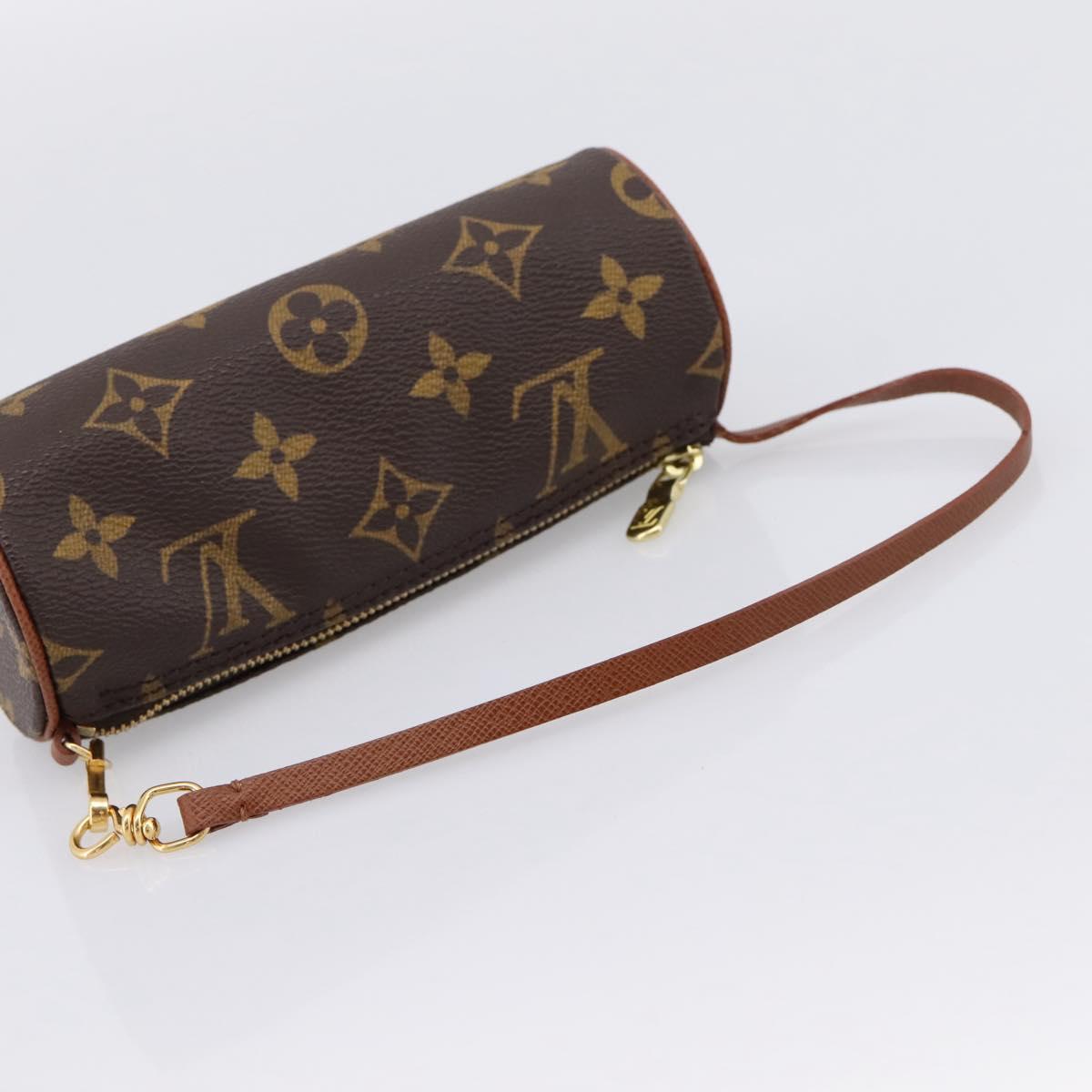 LOUIS VUITTON Monogram Papillon Pouch LV Auth 197526A