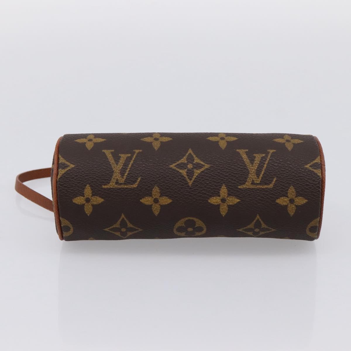 LOUIS VUITTON Monogram Papillon Pouch LV Auth 197526A
