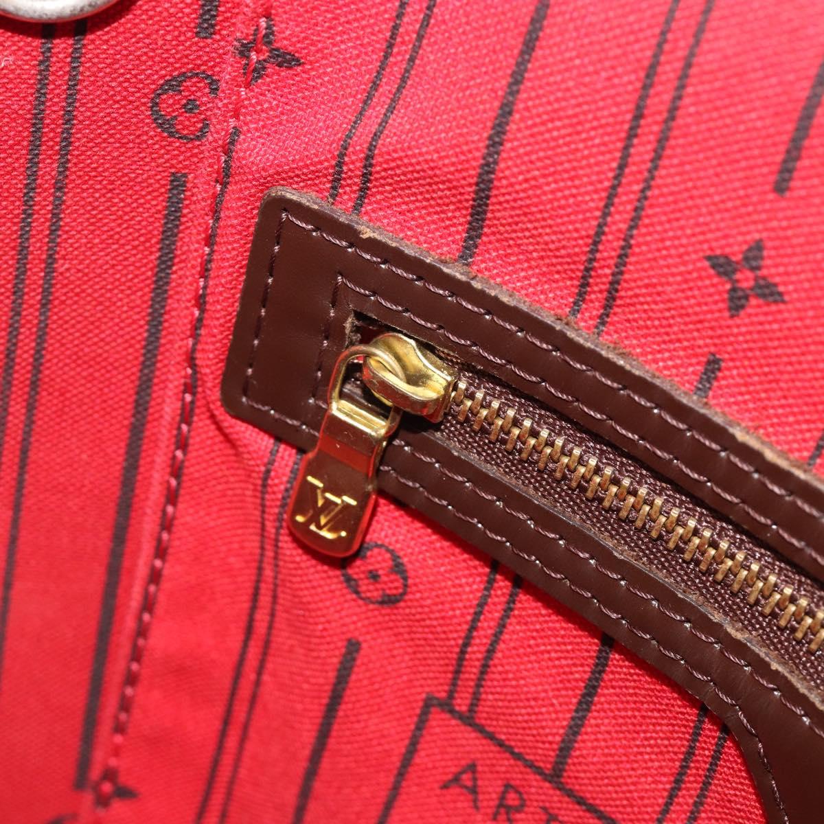LOUIS VUITTON Damier Ebene Neverfull PM Tote Bag N51109 LV Auth 197530
