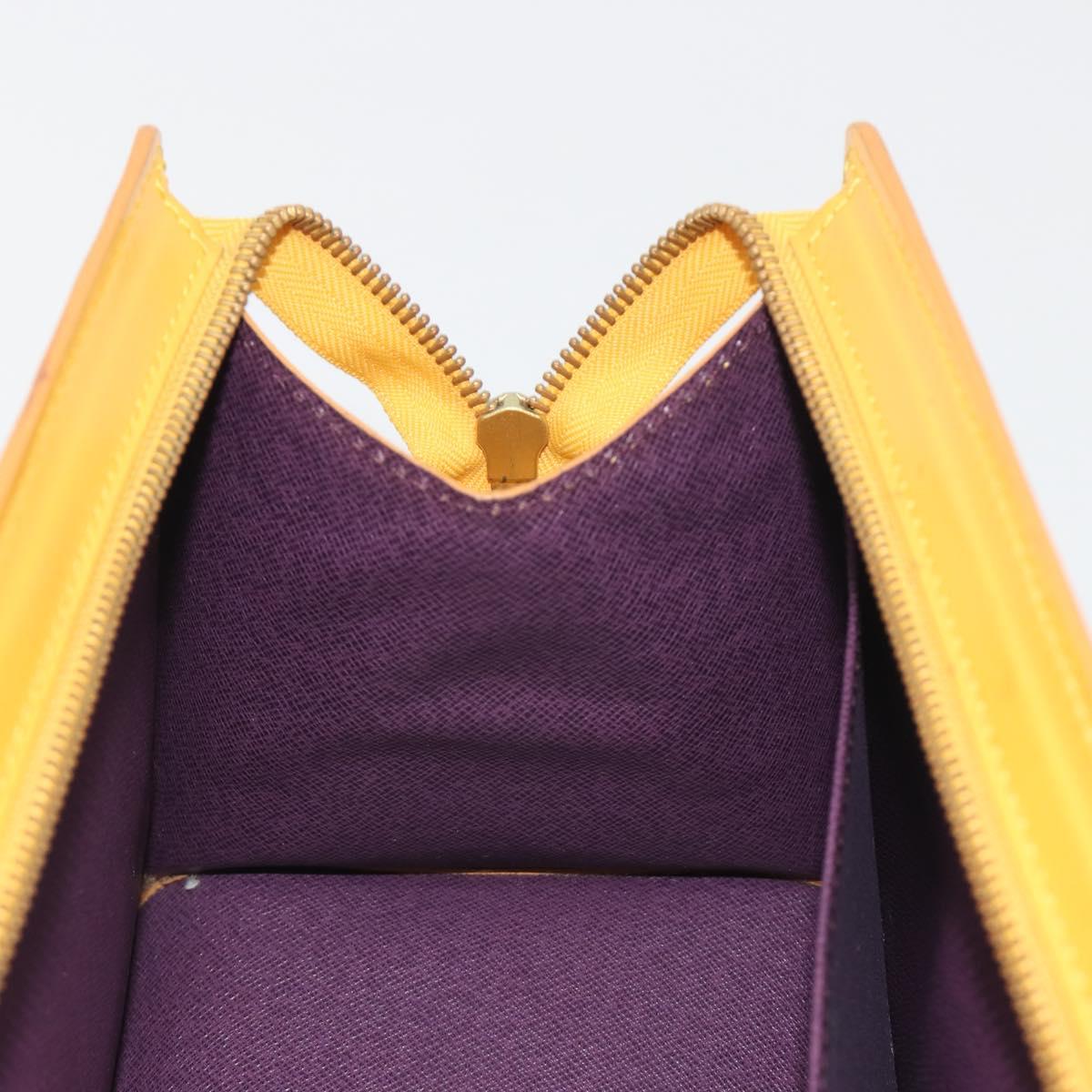 LOUIS VUITTON Epi Sac Triangle Hand Bag Yellow M52099 LV Auth 197531