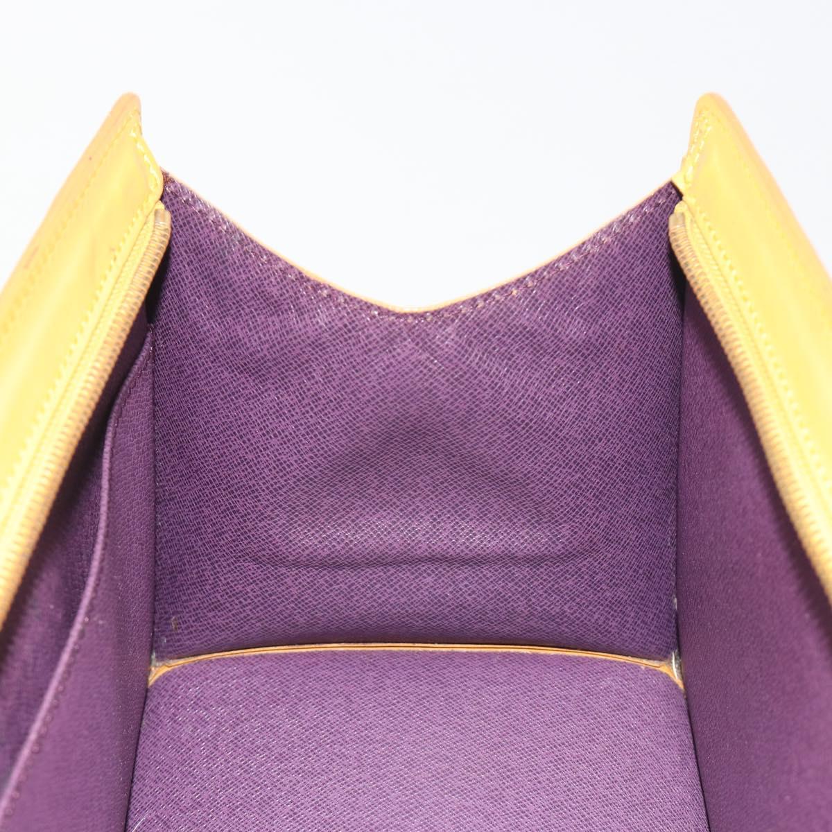 LOUIS VUITTON Epi Sac Triangle Hand Bag Yellow M52099 LV Auth 197531
