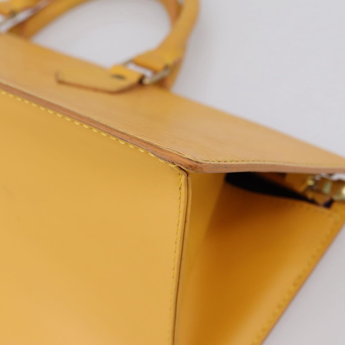 LOUIS VUITTON Epi Sac Triangle Hand Bag Yellow M52099 LV Auth 197532