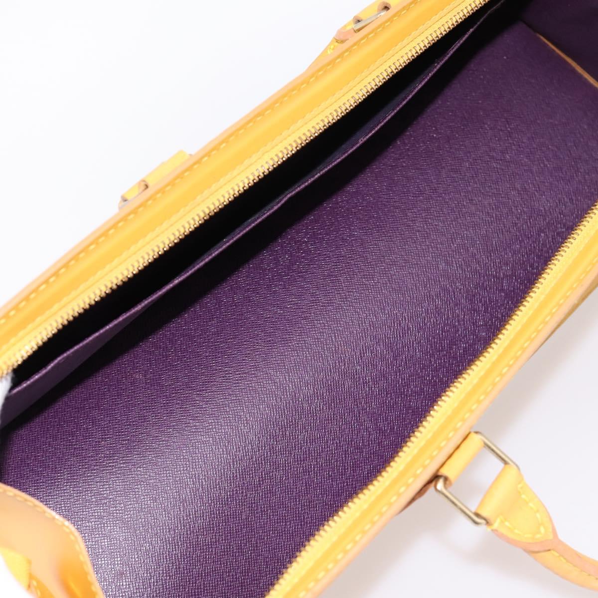 LOUIS VUITTON Epi Sac Triangle Hand Bag Yellow M52099 LV Auth 197532