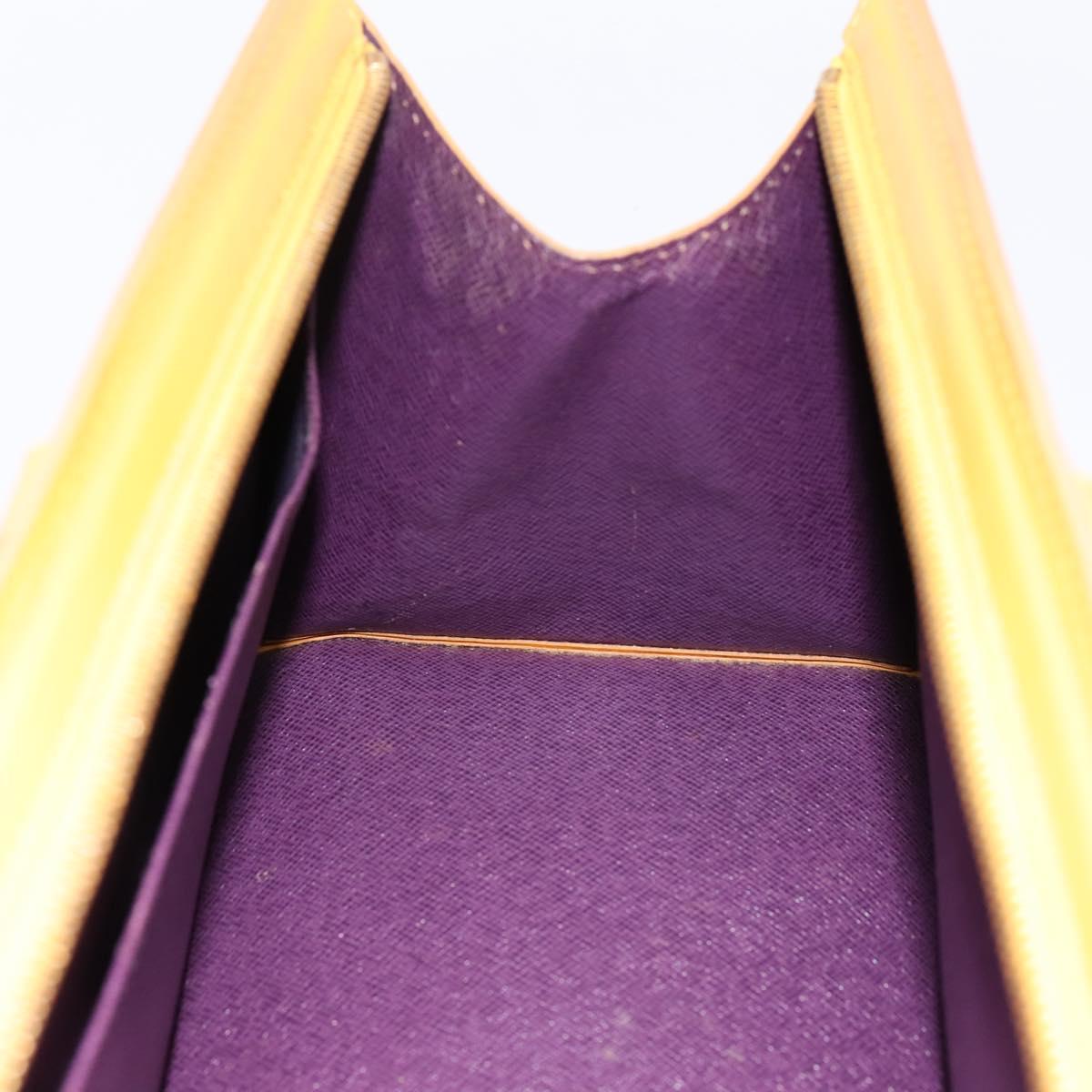LOUIS VUITTON Epi Sac Triangle Hand Bag Yellow M52099 LV Auth 197532