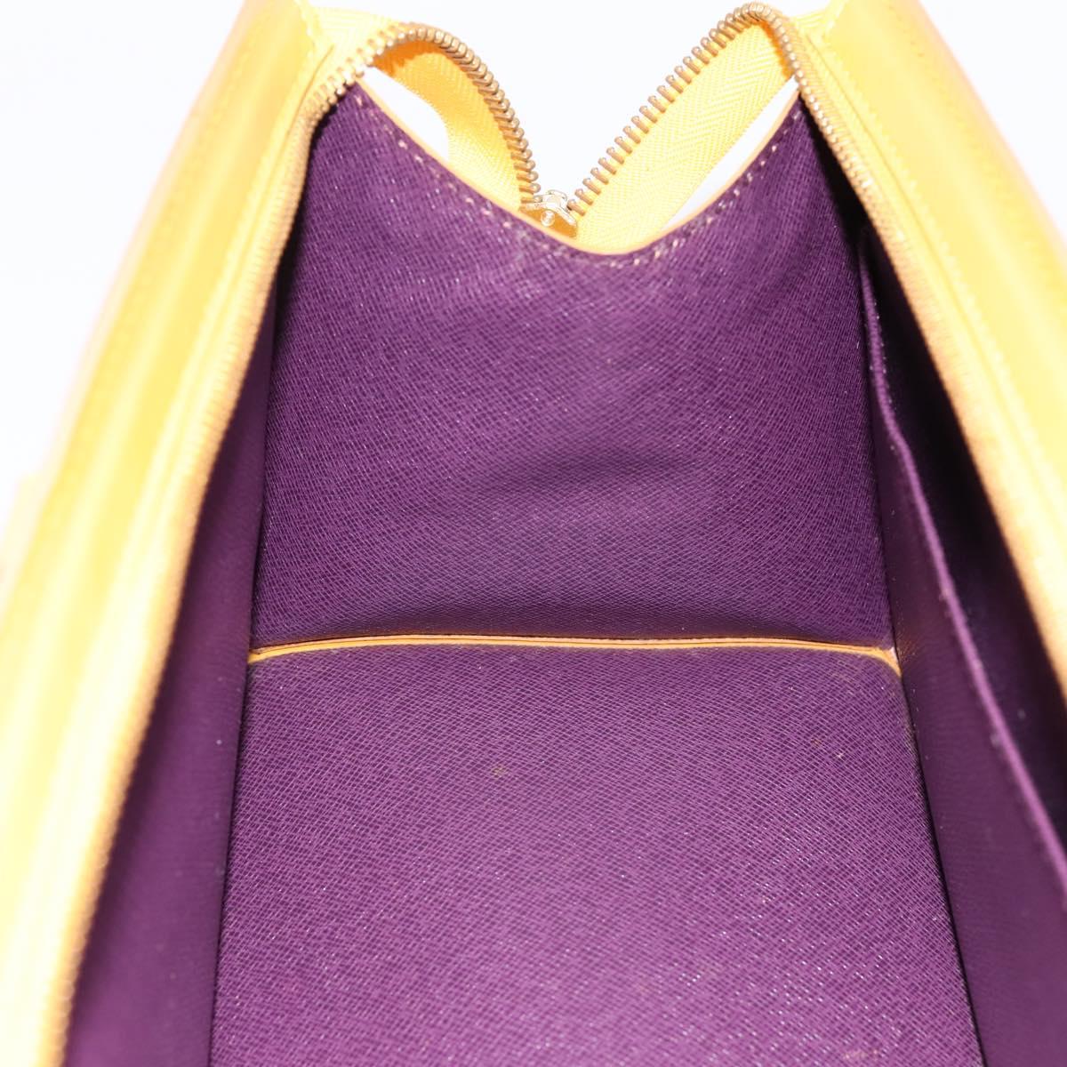 LOUIS VUITTON Epi Sac Triangle Hand Bag Yellow M52099 LV Auth 197532