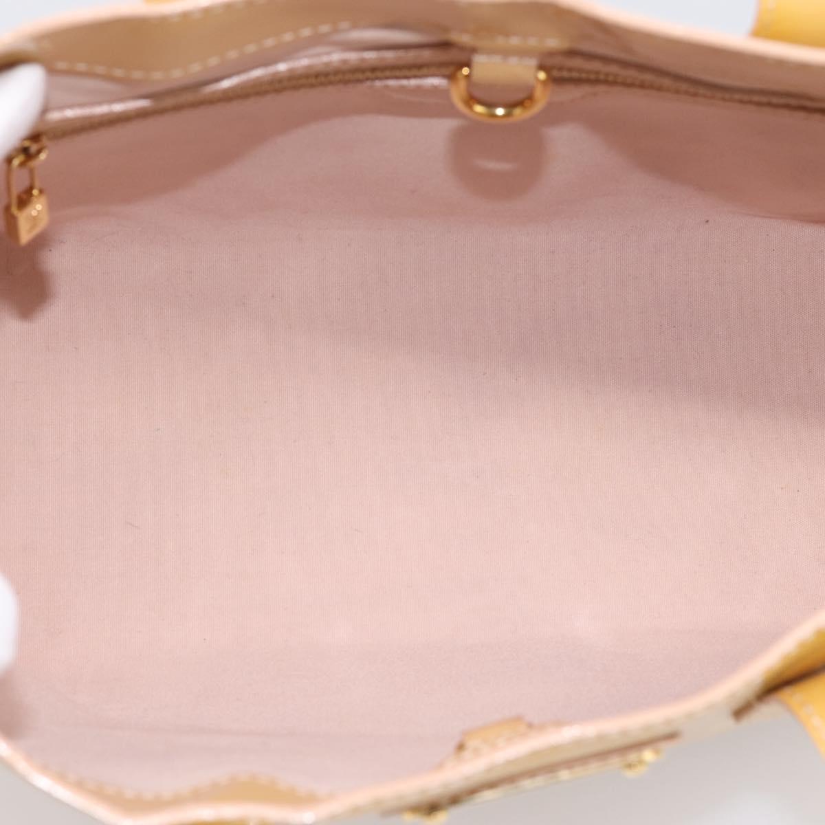 LOUIS VUITTON Monogram Vernis Wilshire PM Rose Flow Lantern M91642 Auth 197533