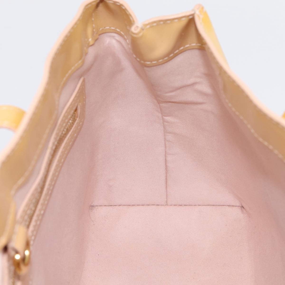 LOUIS VUITTON Monogram Vernis Wilshire PM Rose Flow Lantern M91642 Auth 197533