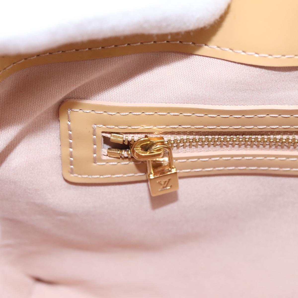 LOUIS VUITTON Monogram Vernis Wilshire PM Rose Flow Lantern M91642 Auth 197533