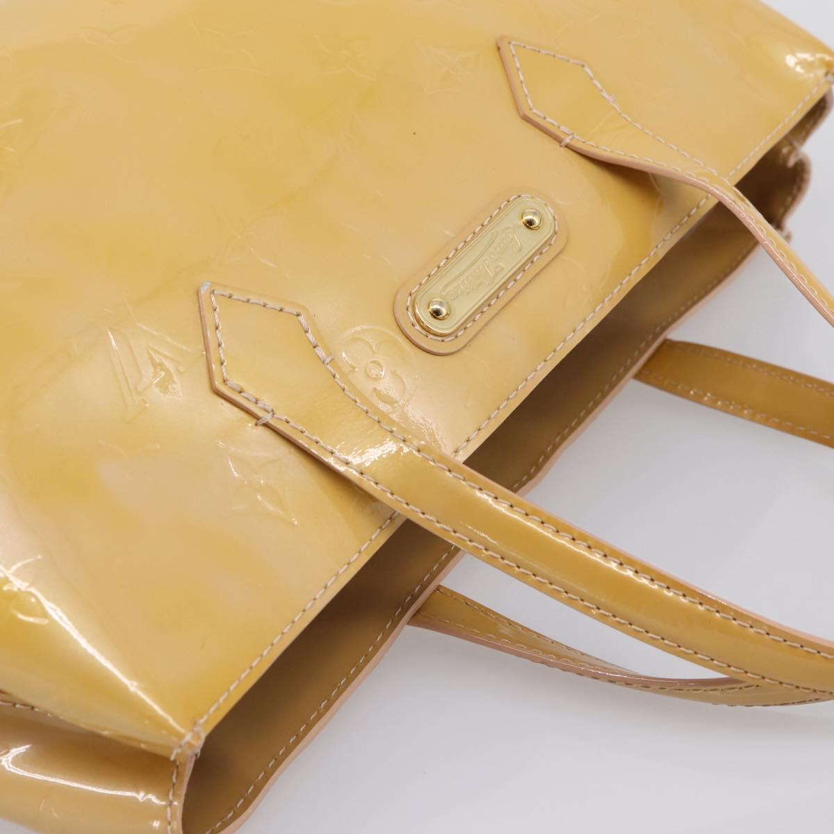 LOUIS VUITTON Monogram Vernis Wilshire PM Rose Flow Lantern M91642 Auth 197533