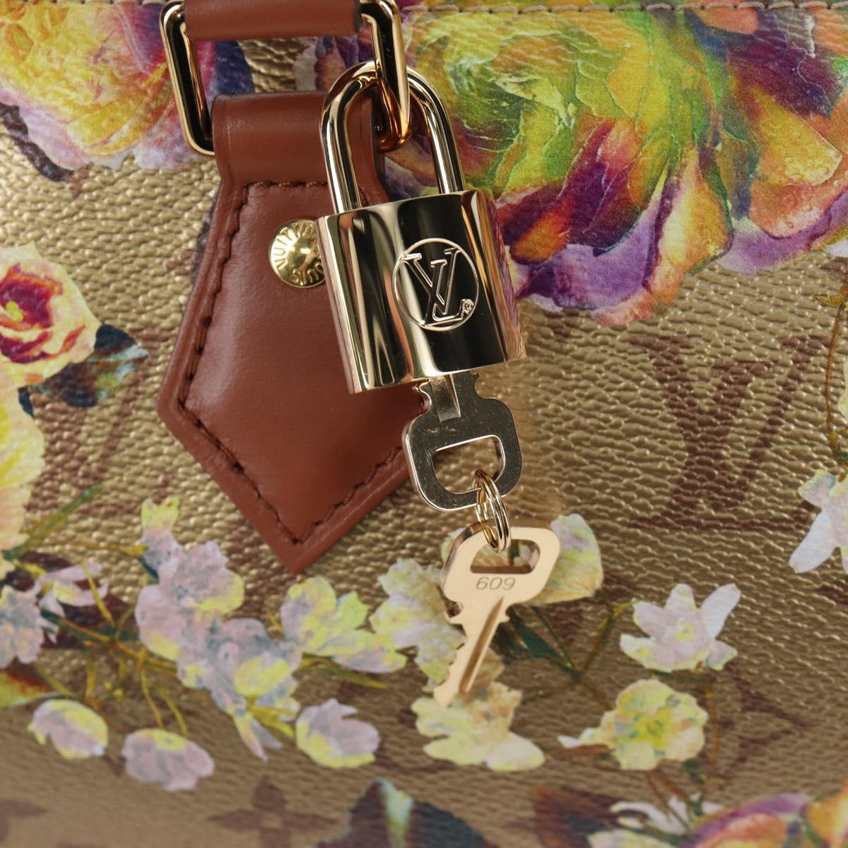 LOUIS VUITTON LV Garden Speedy Bandouliere 25 Bag Beige M21317 LV Auth 197535SM