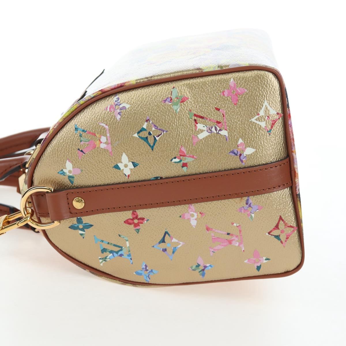 LOUIS VUITTON LV Garden Speedy Bandouliere 25 Bag Beige M21317 LV Auth 197535SM