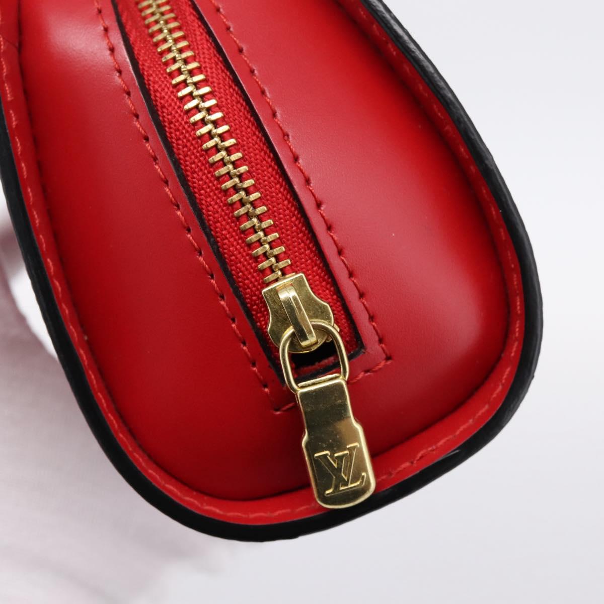 LOUIS VUITTON Epi Dauphine PM Pouch Castilian Red M48447 LV Auth 197541