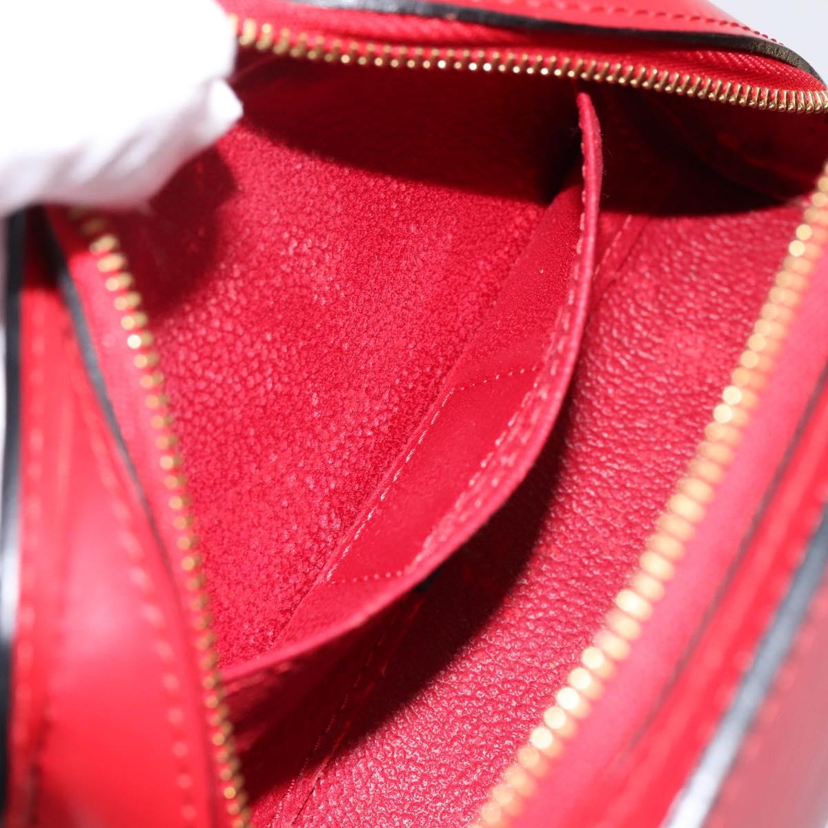 LOUIS VUITTON Epi Dauphine PM Pouch Castilian Red M48447 LV Auth 197541