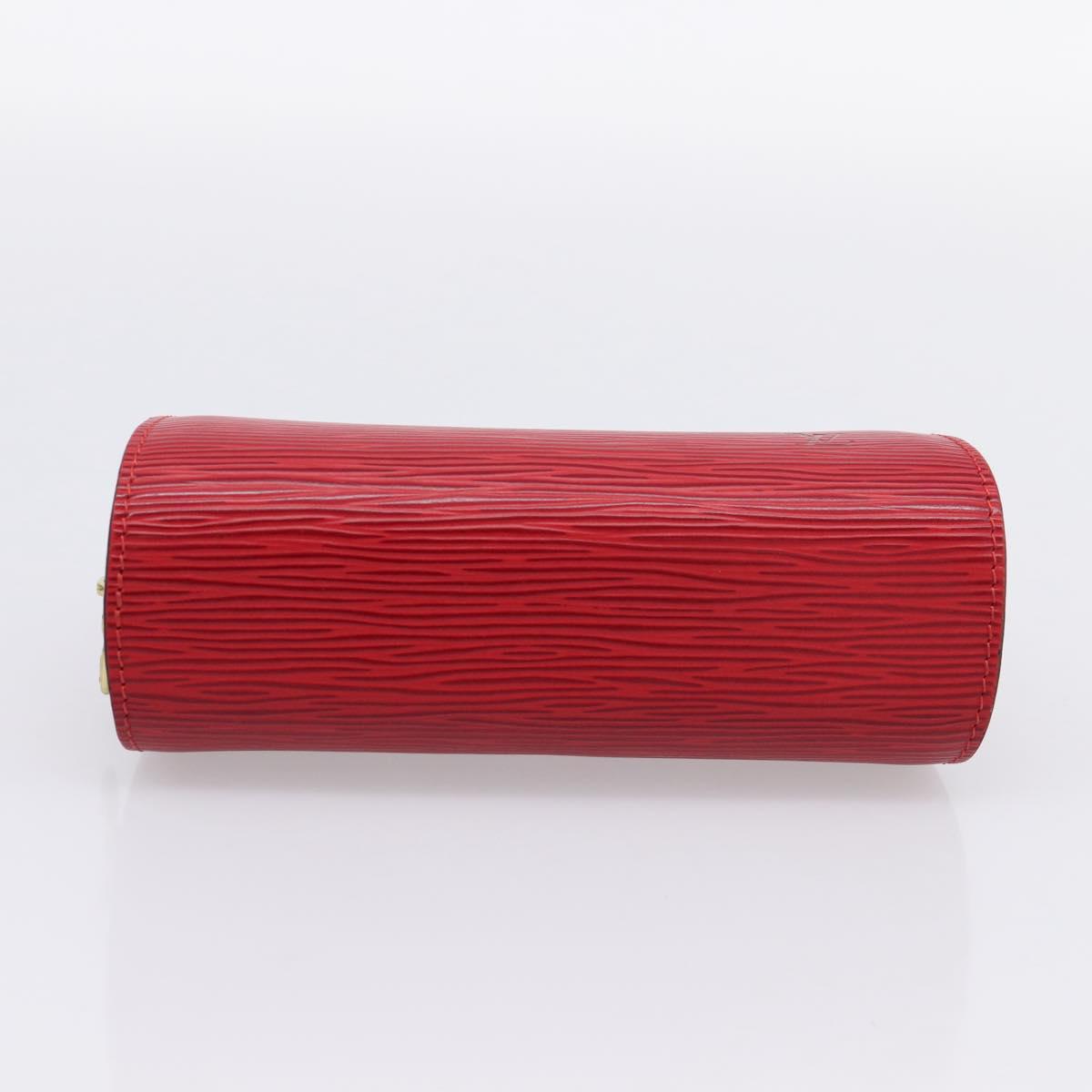 LOUIS VUITTON Epi Dauphine PM Pouch Castilian Red M48447 LV Auth 197541
