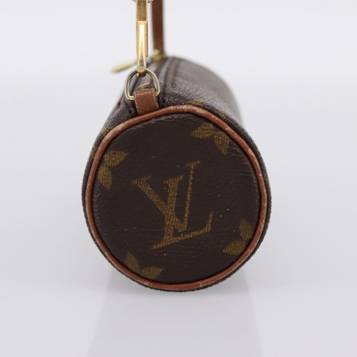 LOUIS VUITTON Monogram Papillon Pouch LV Auth 197542