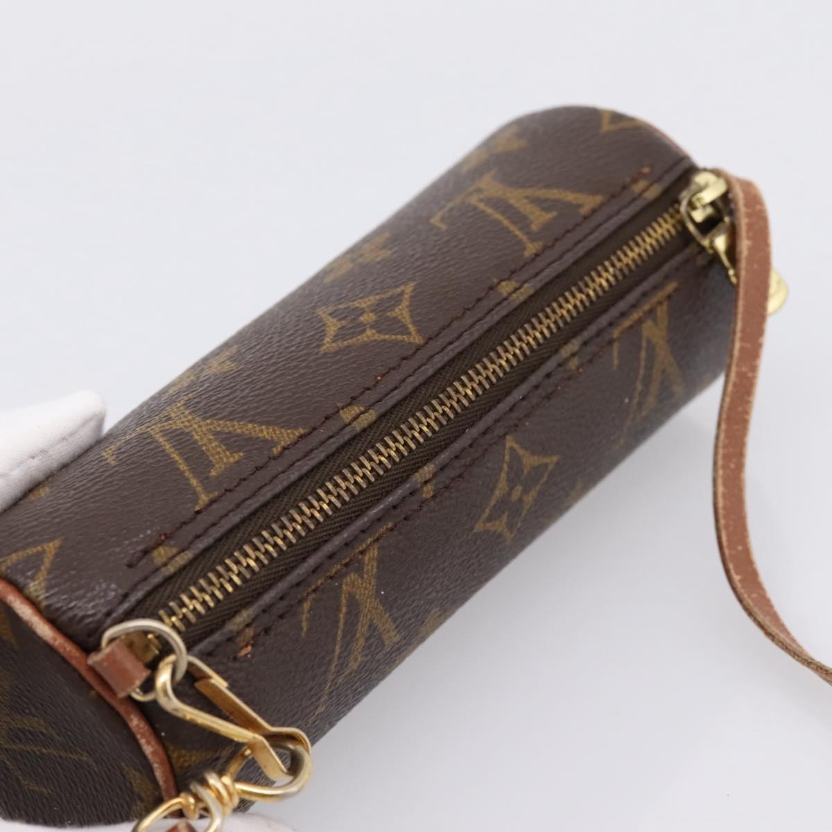 LOUIS VUITTON Monogram Papillon Pouch LV Auth 197542
