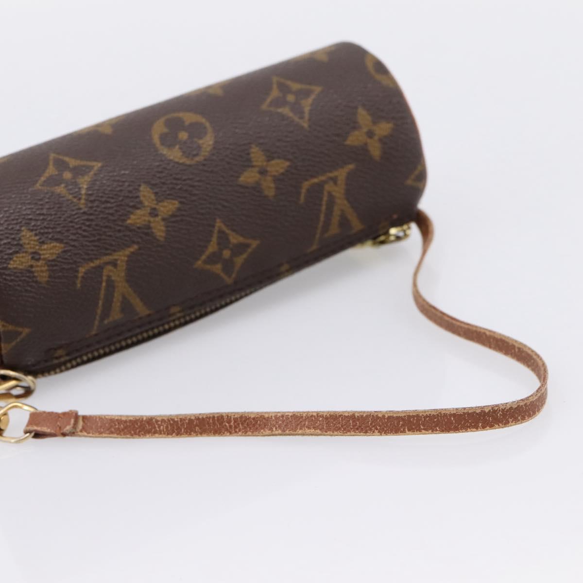 LOUIS VUITTON Monogram Papillon Pouch LV Auth 197542
