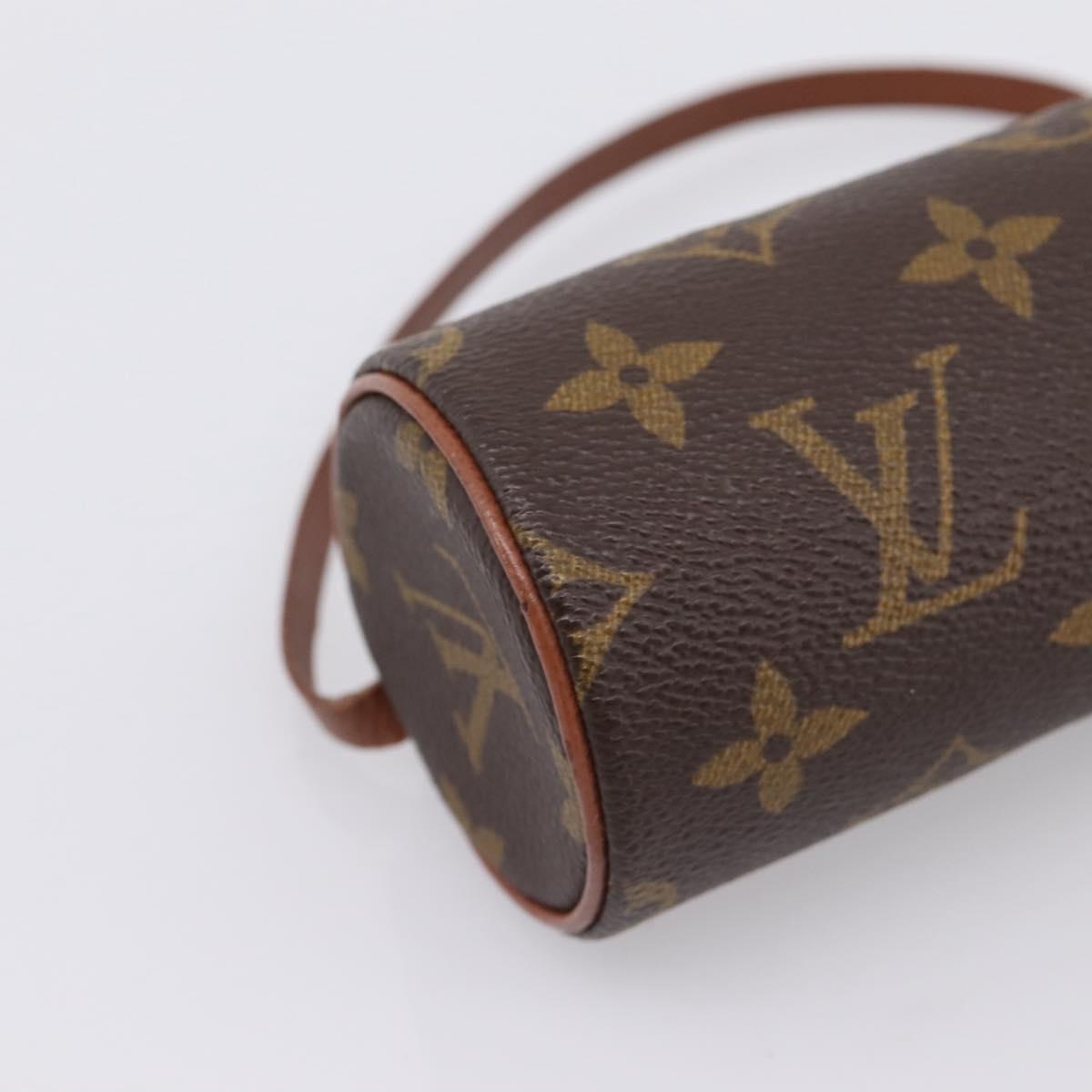 LOUIS VUITTON Monogram Papillon Pouch LV Auth 197543
