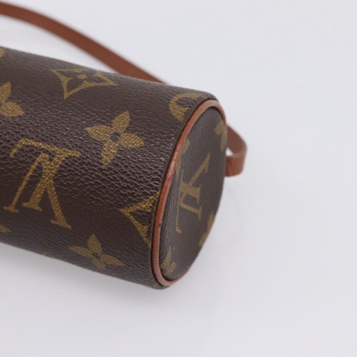 LOUIS VUITTON Monogram Papillon Pouch LV Auth 197543