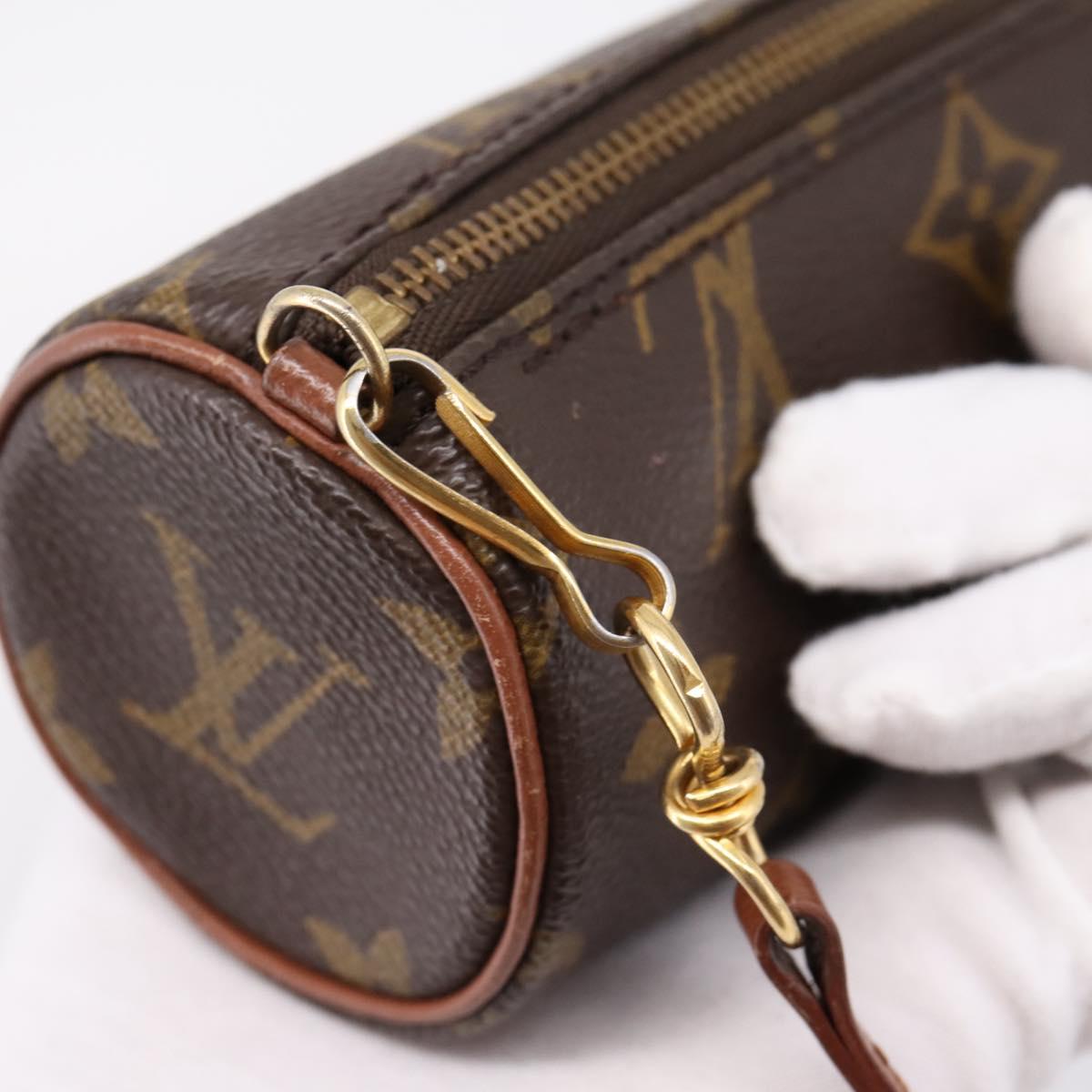 LOUIS VUITTON Monogram Papillon Pouch LV Auth 197543