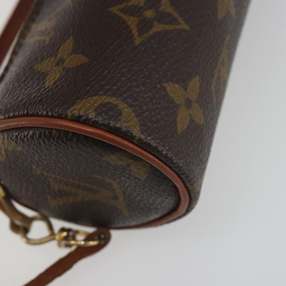 LOUIS VUITTON Monogram Papillon Pouch LV Auth 197544